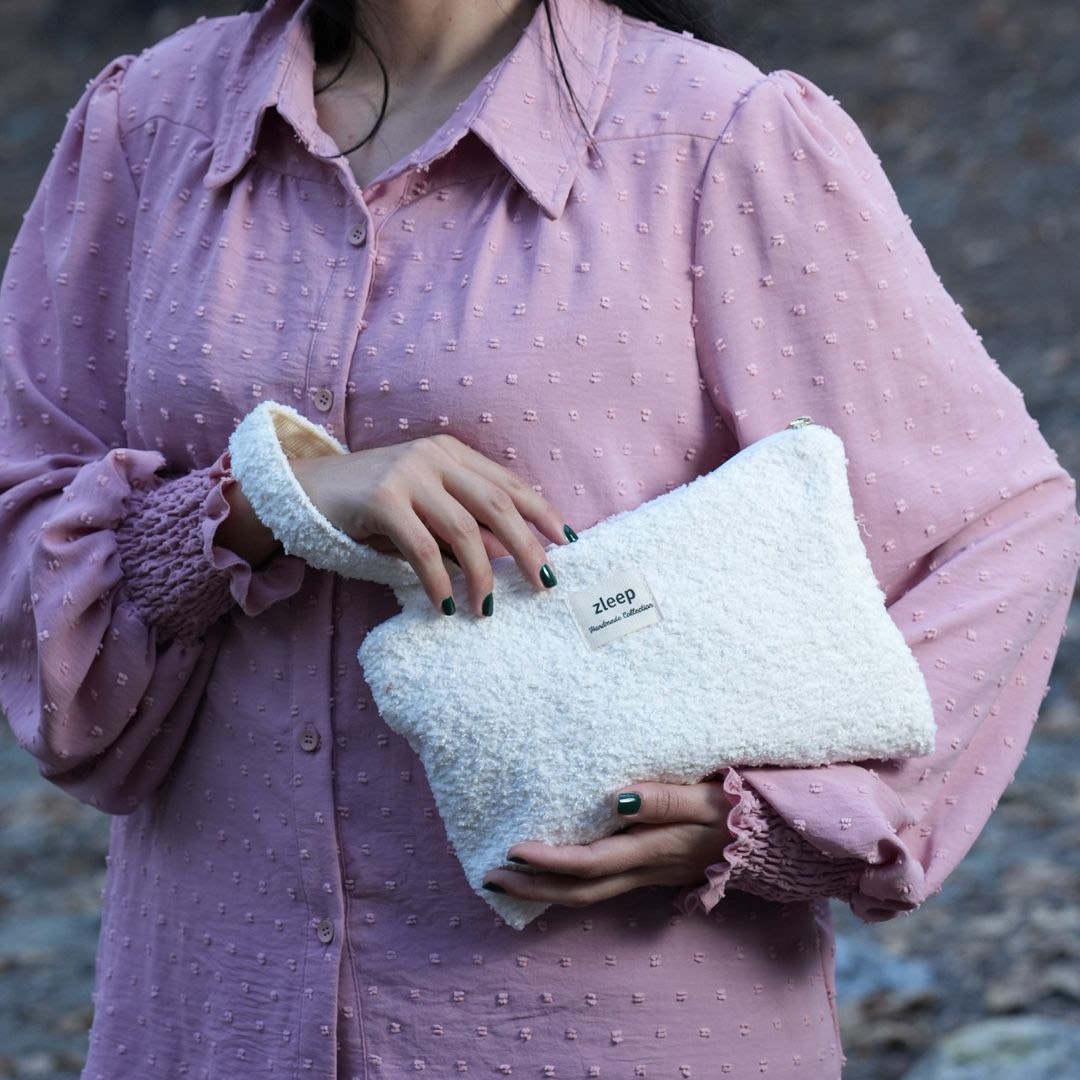 Τσαντάκι Μπουκλέ Λευκό - Image 3