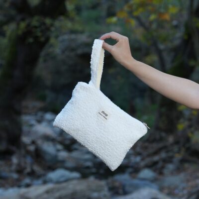 Τσαντάκι Μπουκλέ Λευκό